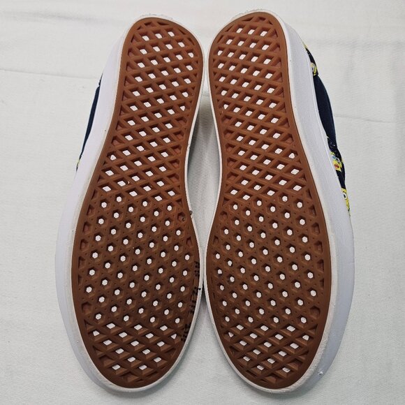 Vans X SpongeBob Checkerboard Yellow Blue Low Top Slip On Shoes Men 9 Women 10.5 - Picture 10 of 13